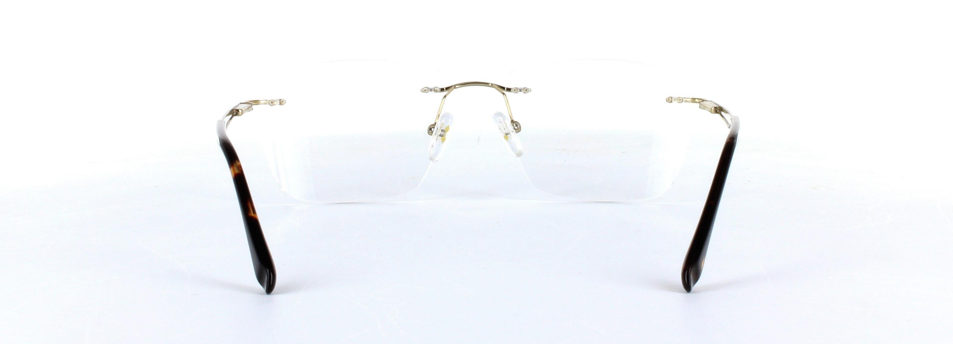 Ghost Gold Rimless Metal Glasses - Image View 3