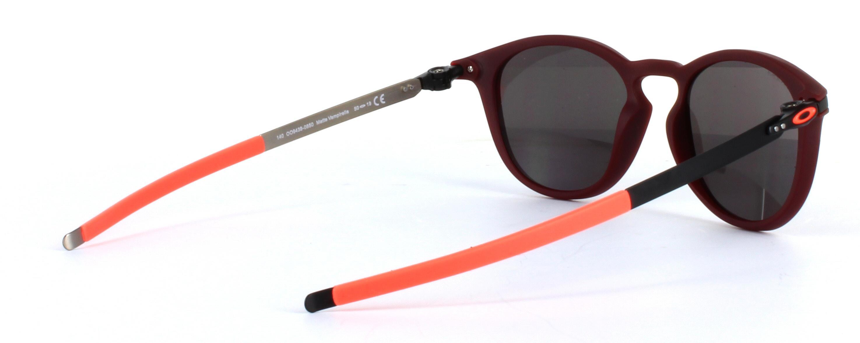 Oakley (O9439) Burgundy Full Rim Plastic Sunglasses - Image View 4