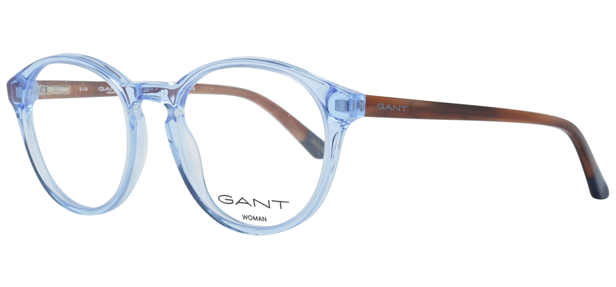 GANT (4093-084) Blue Full Rim Round Acetate Glasses - Image View 1