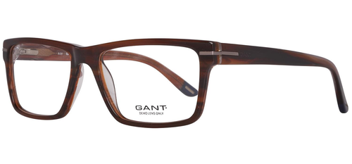 GANT (A151-S30) Brown Full Rim Rectangular Acetate Glasses - Image View 1
