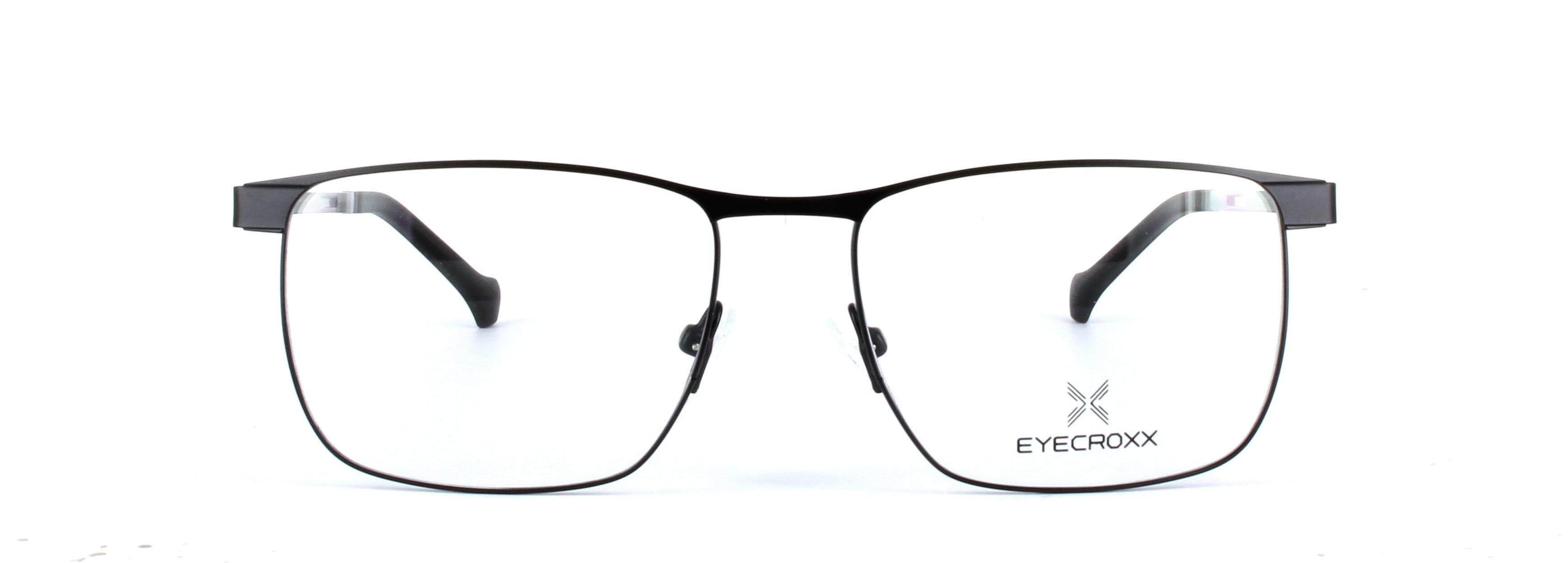 Eyecroxx 601-C2 Black Full Rim Metal Glasses - Image View 5