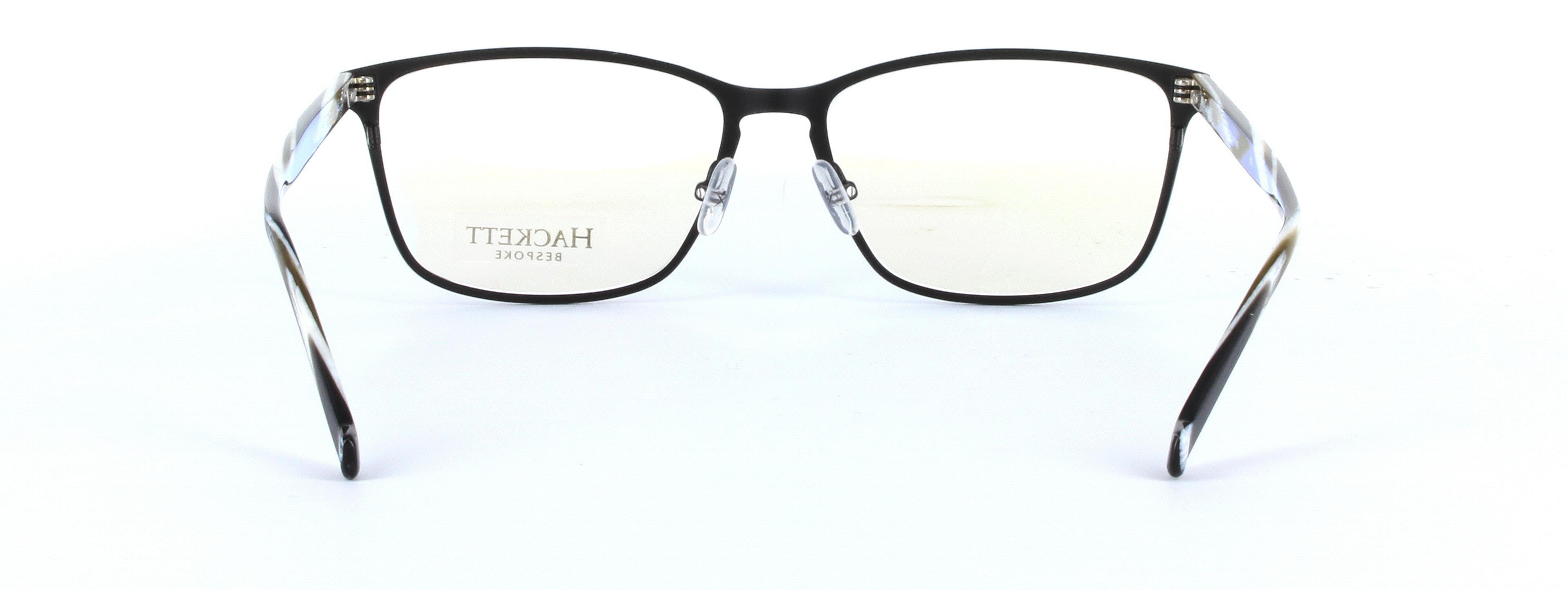 HACKETT BESPOKE (177-02) Black Full Rim Oval Square Metal Glasses - Image View 3