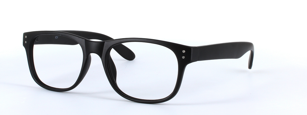 Brazil Black Full Rim Oval Plastic Glasses - Image View 1