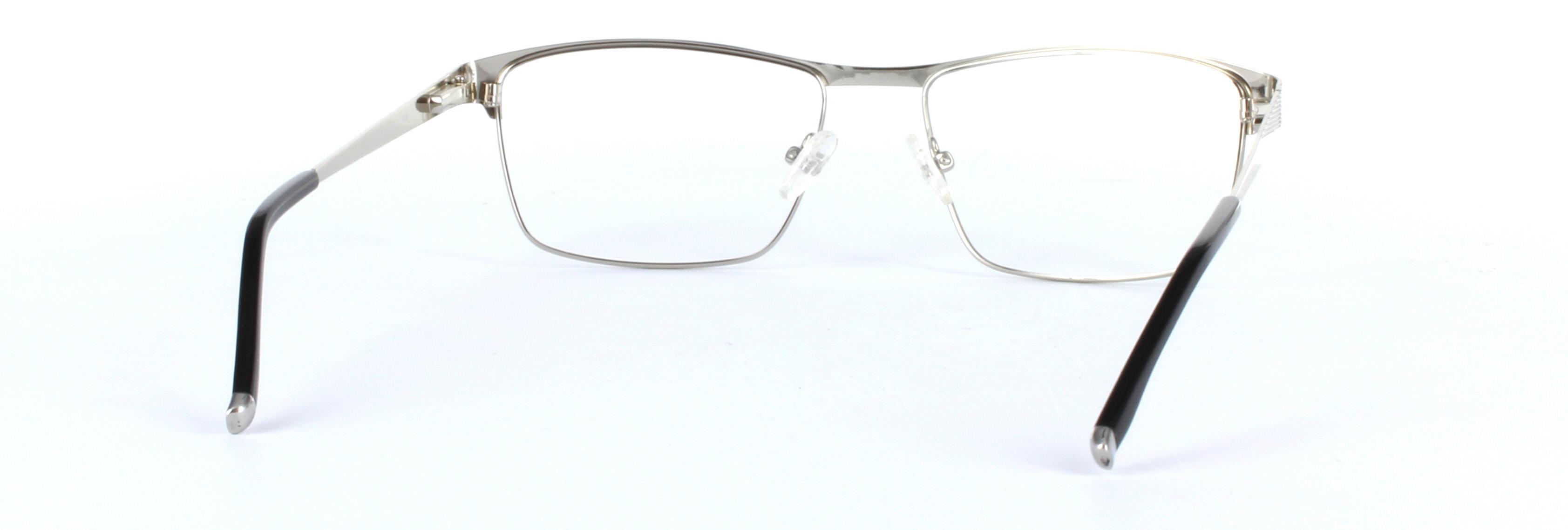 Silver Full Rim Rectangular Metal Glasses Stara Zagora - Image View 3