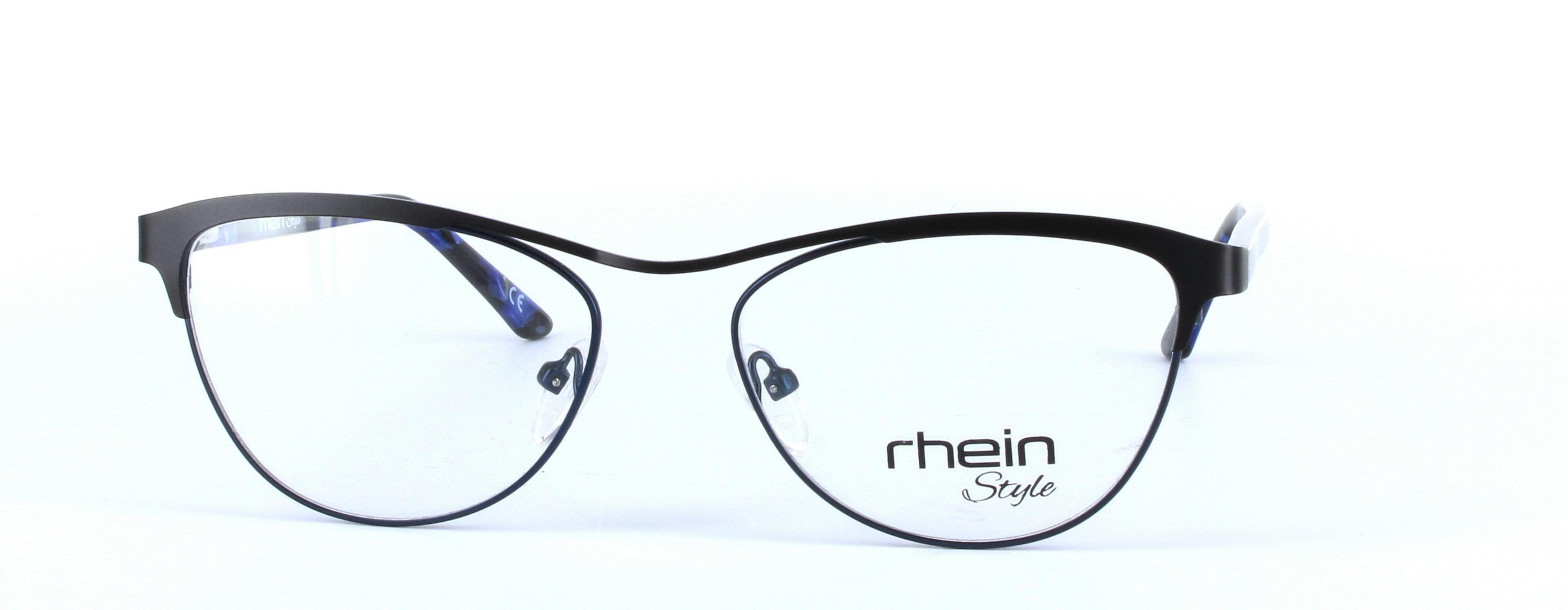 Bolla Gunmetal and Blue Full Rim Oval Metal Glasses - Image View 5
