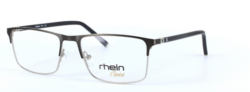 Faith Brown Full Rim Oval Rectangular Metal Glasses - Image View 1