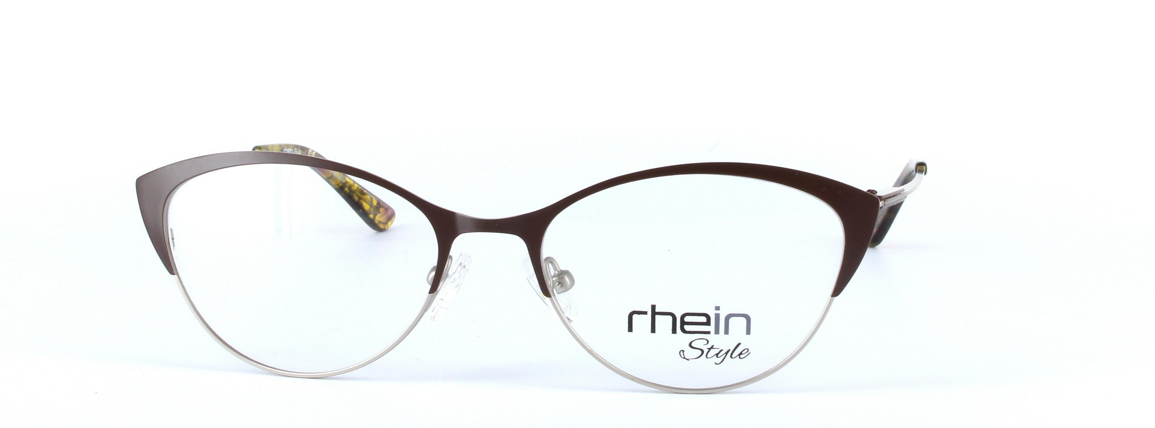 Felicity Purple Full Rim Oval Round Metal Glasses - Image View 1