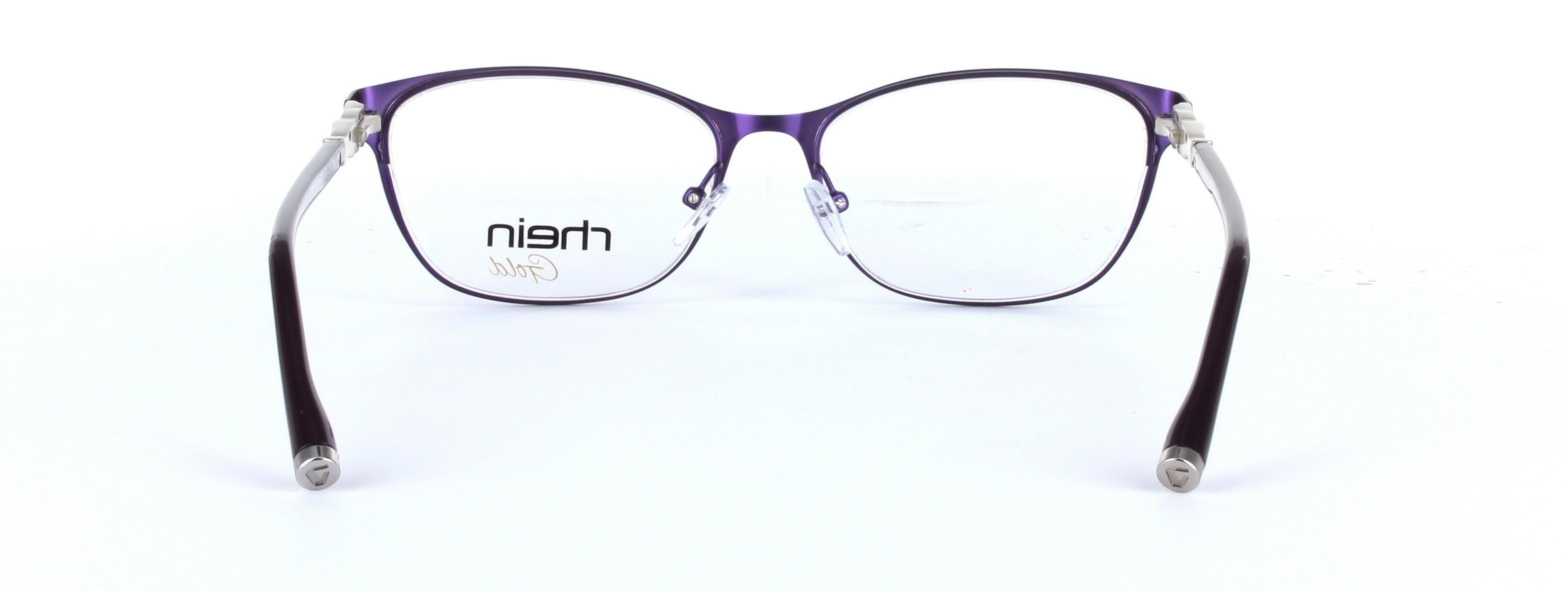 Nova Purple Full Rim Oval Round Metal Glasses - Image View 3