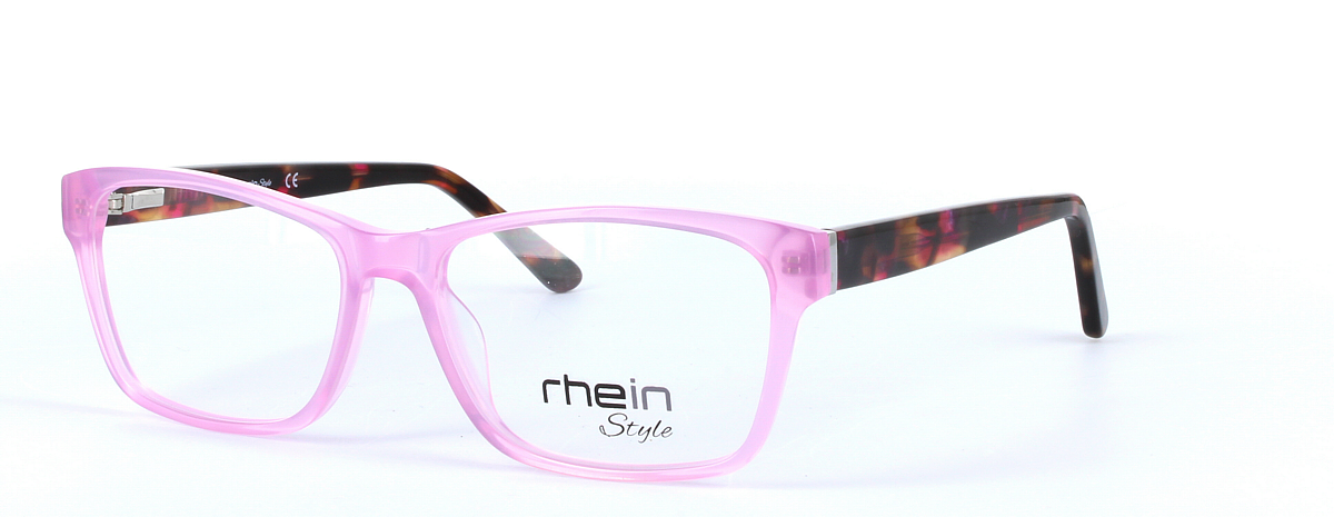Benji Pink Full Rim Oval Round Plastic Glasses - Image View 1
