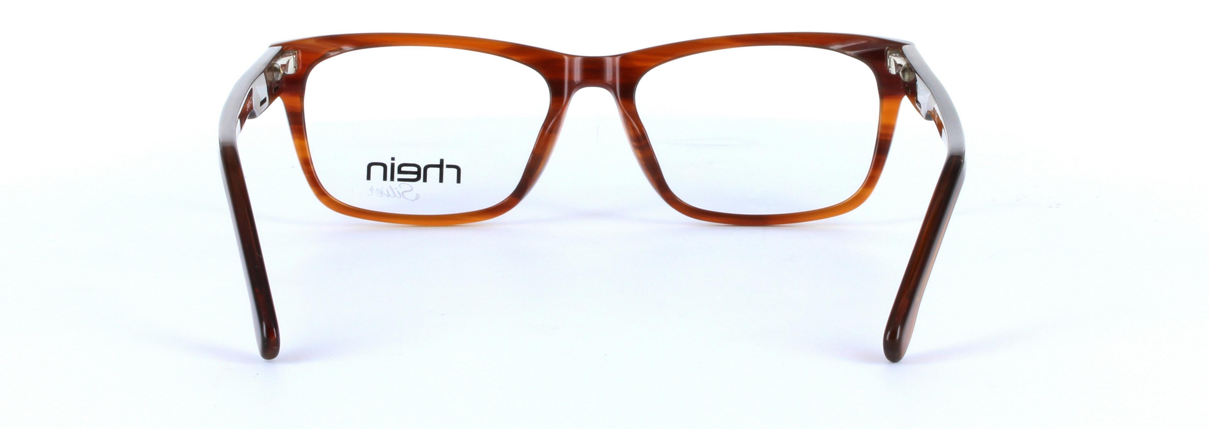 Cygnus Brown Full Rim Rectangular Plastic Glasses - Image View 3