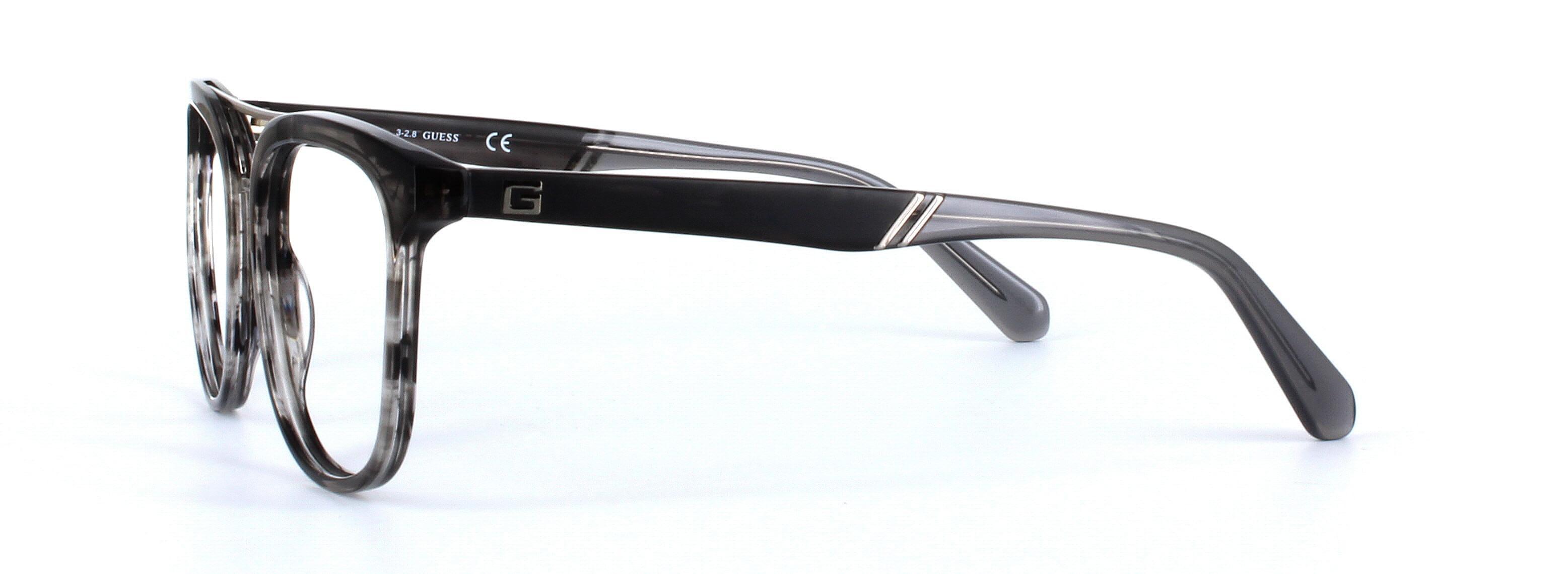 GUESS (GU1953-020) Grey Full Rim Square Acetate Glasses - Image View 2