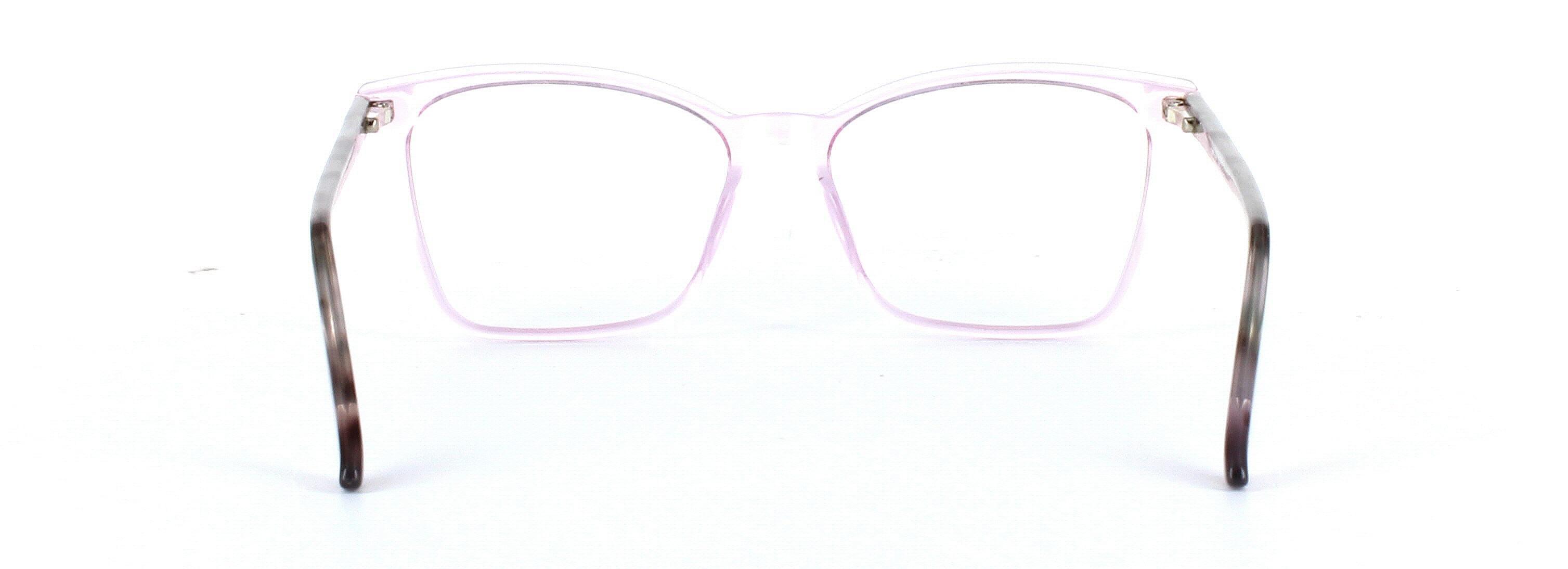 Caelan Pink Full Rim Square Plastic Glasses - Image View 3