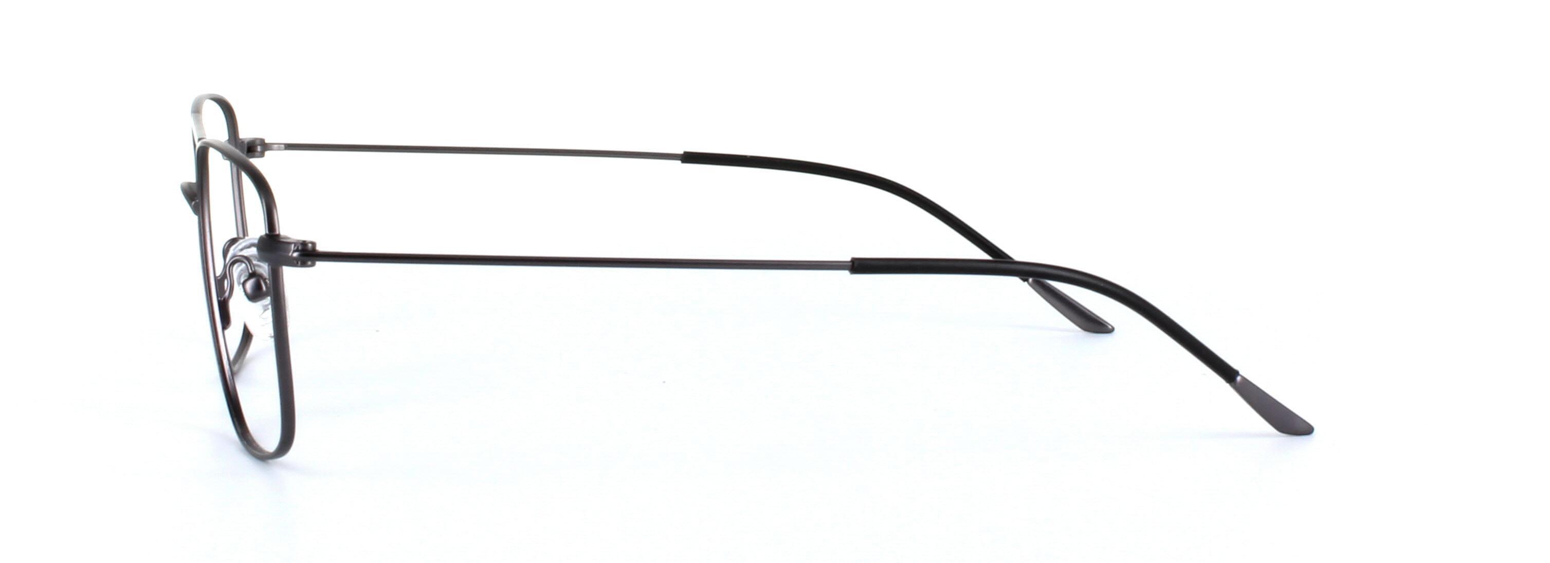 Blade Gunmetal Full Rim Aviator Metal Glasses - Image View 2