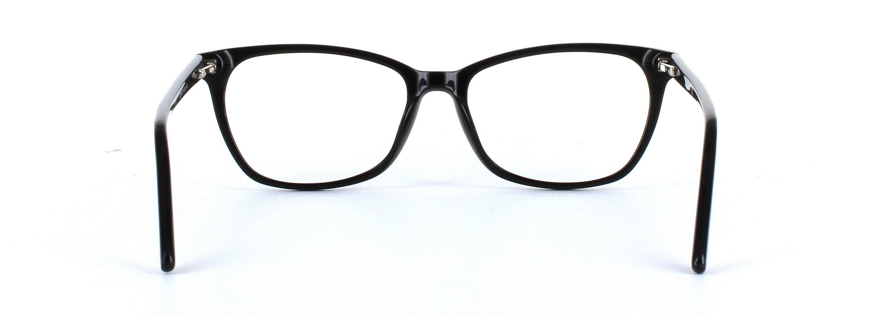 Jade Black Full Rim Oval Acetate Glasses - Image View 3