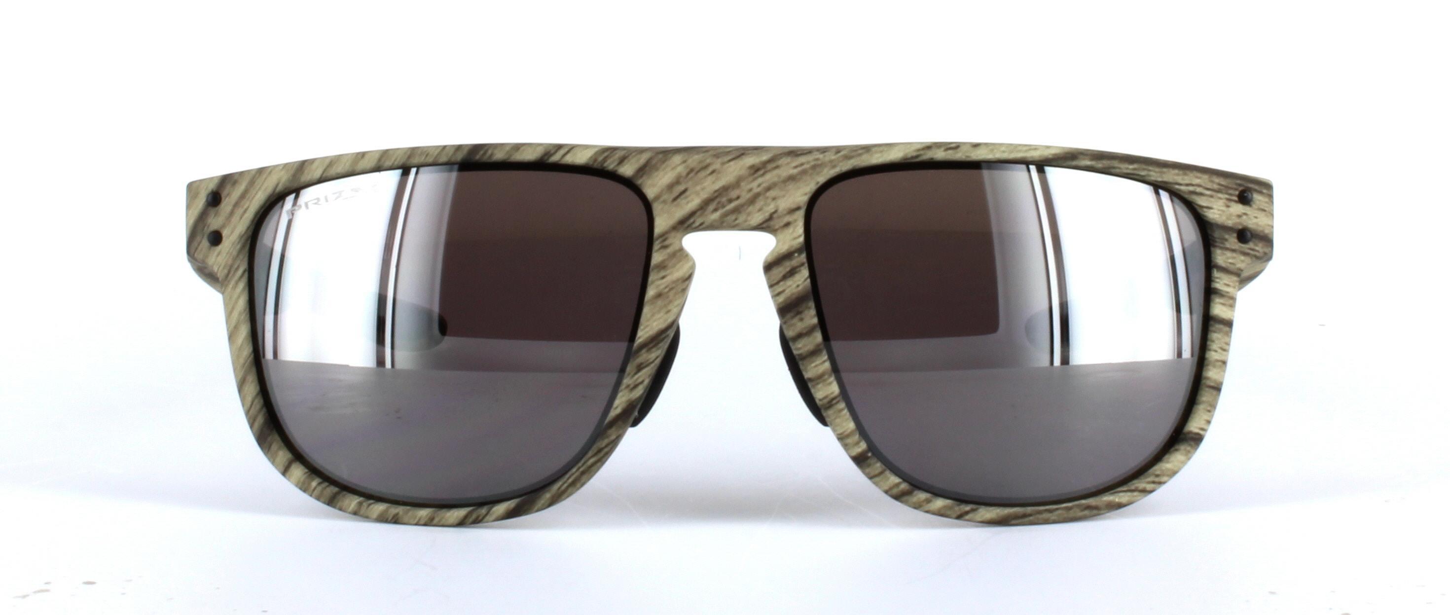 Oakley (O9379) Light Brown Full Rim Plastic Sunglasses - Image View 5