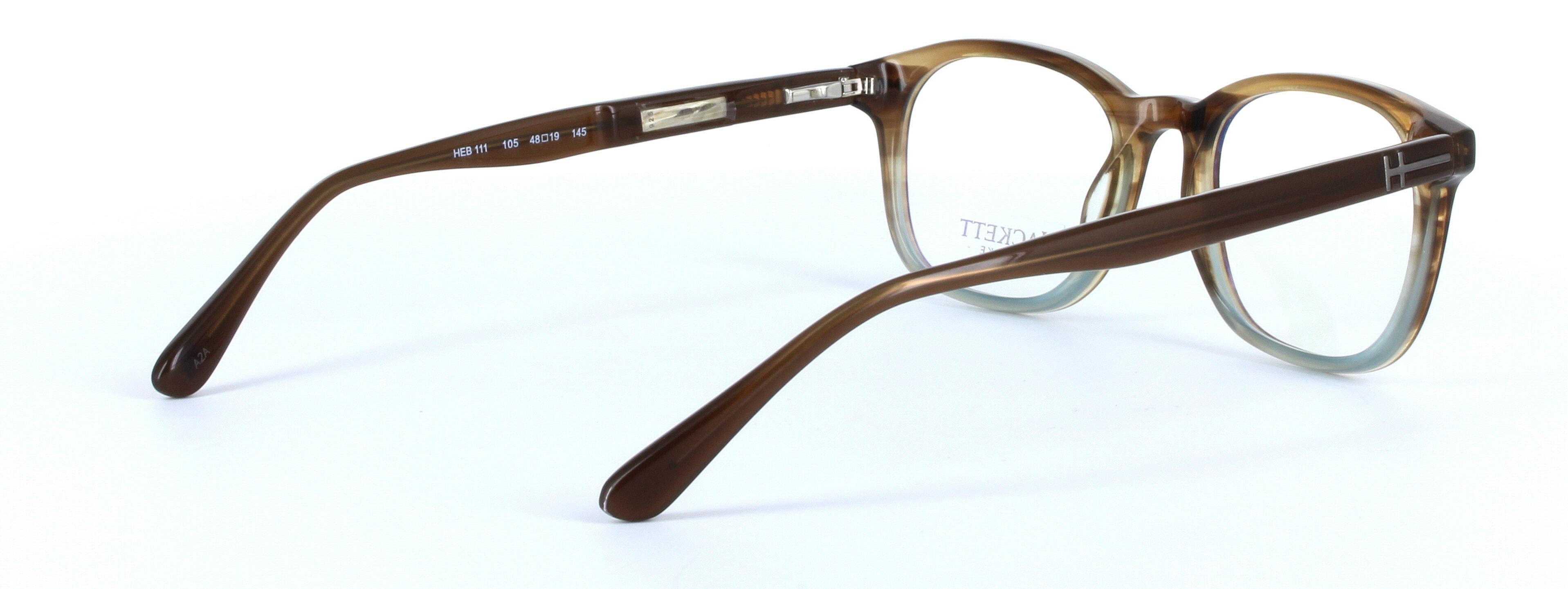 HACKETT BESPOKE (HEB111-105) Brown Full Rim Oval Round Acetate Glasses - Image View 4