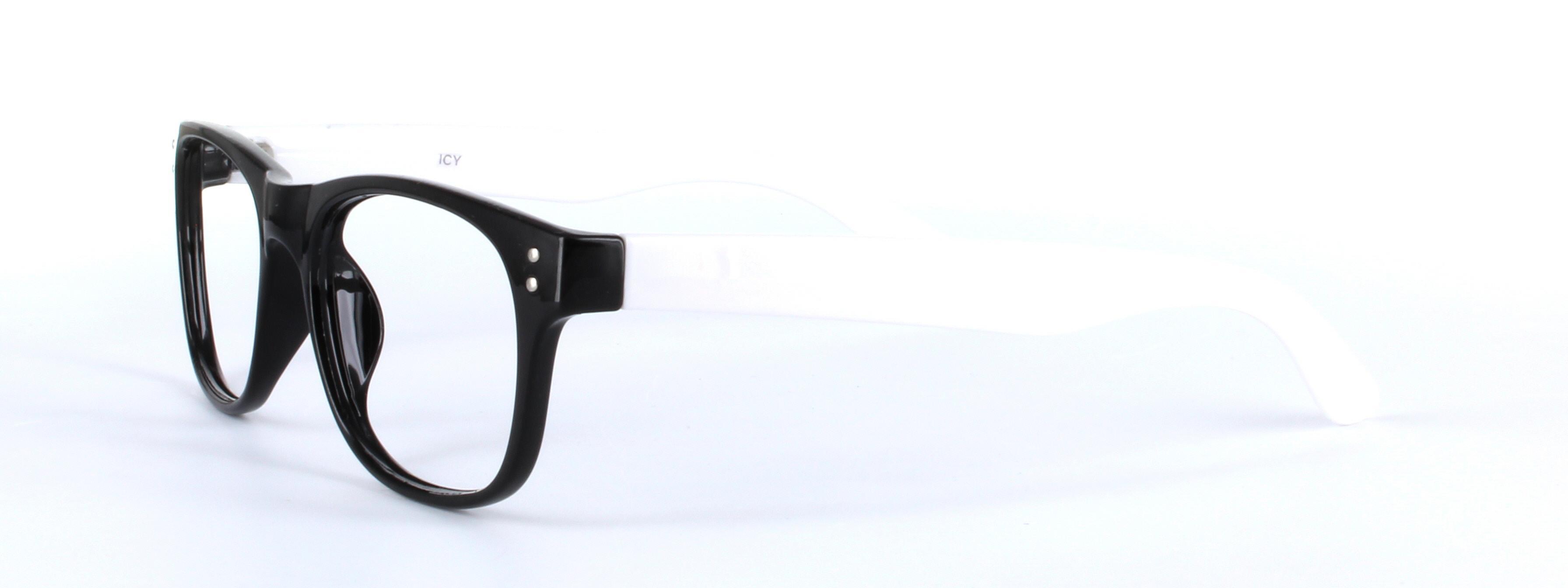 Brazil Black and White Full Rim Oval Plastic Glasses - Image View 2