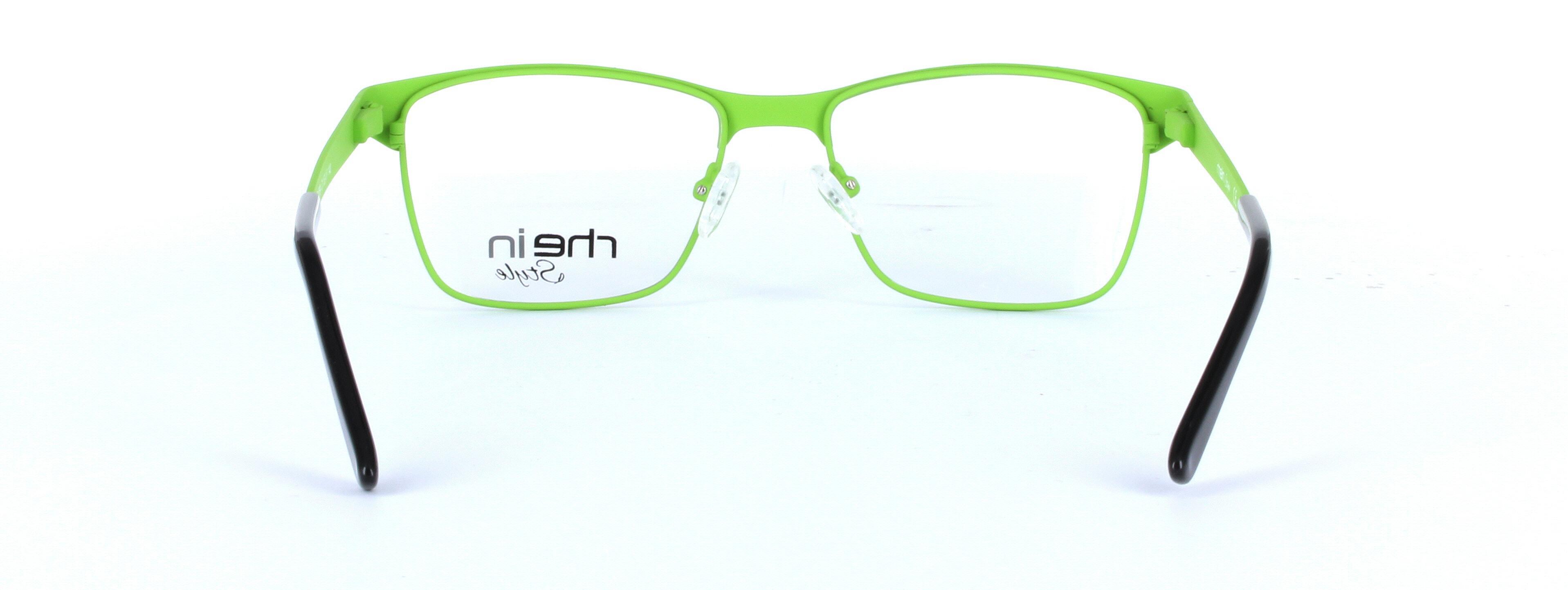 Lyra Grey Full Rim Oval Metal Glasses - Image View 3