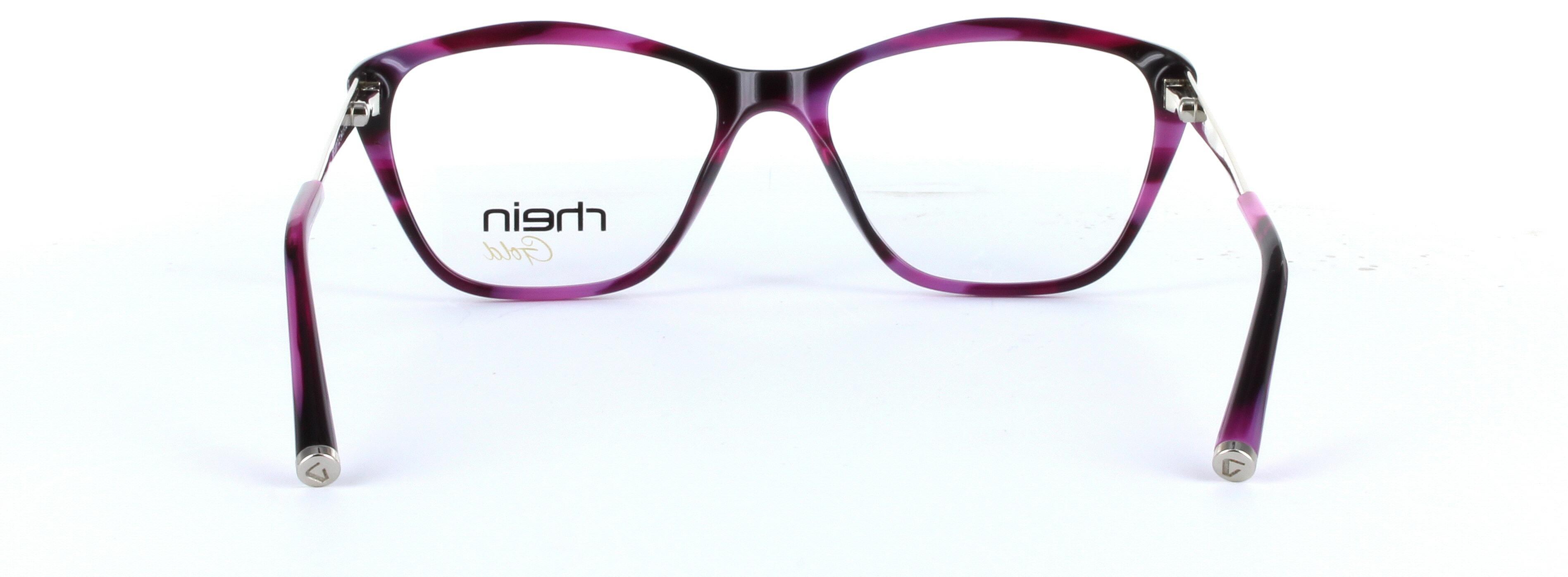 Miranda Purple Full Rim Oval Plastic Glasses - Image View 3