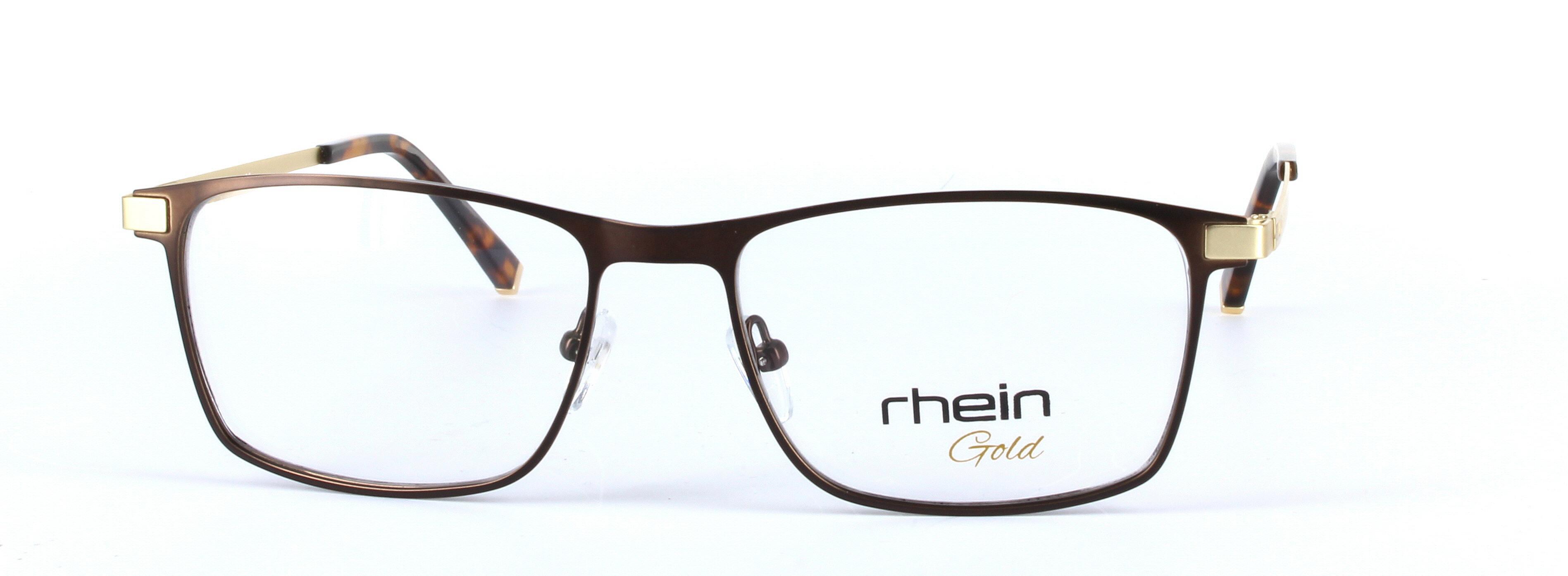 Adam Brown Oval Rectangular Metal Glasses - Image View 5