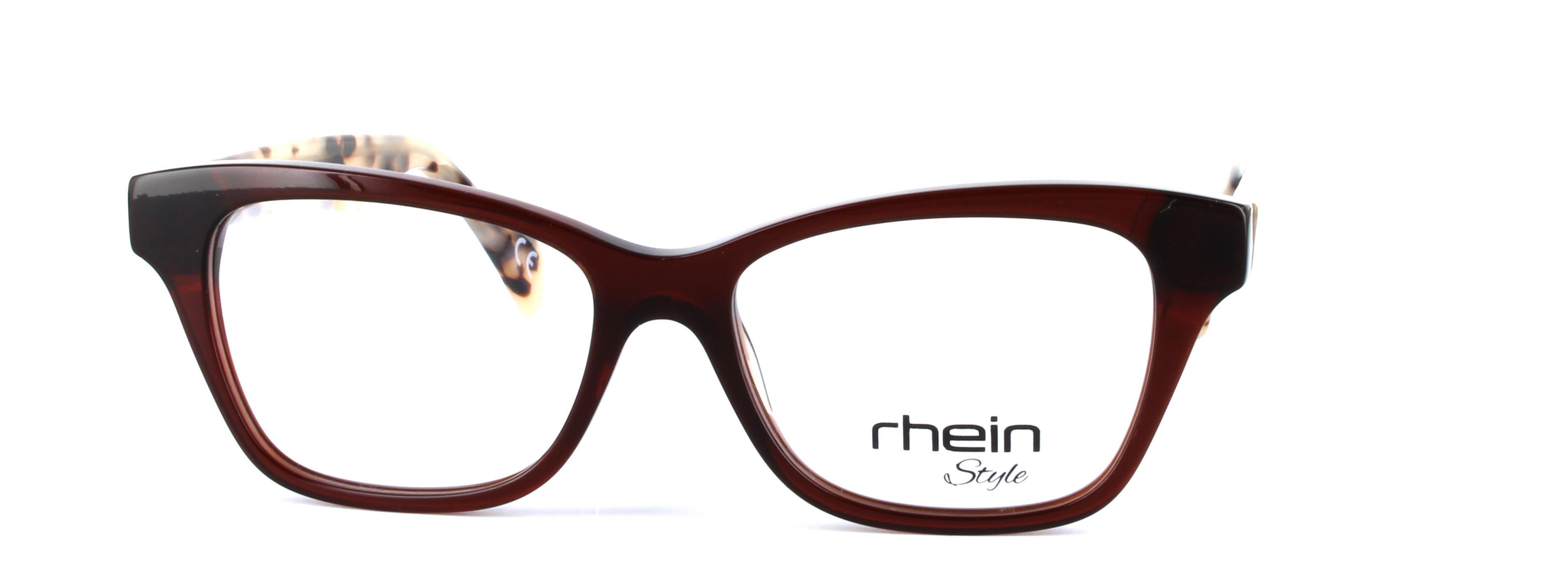 Felia Brown Full Rim Oval Round Plastic Glasses - Image View 5