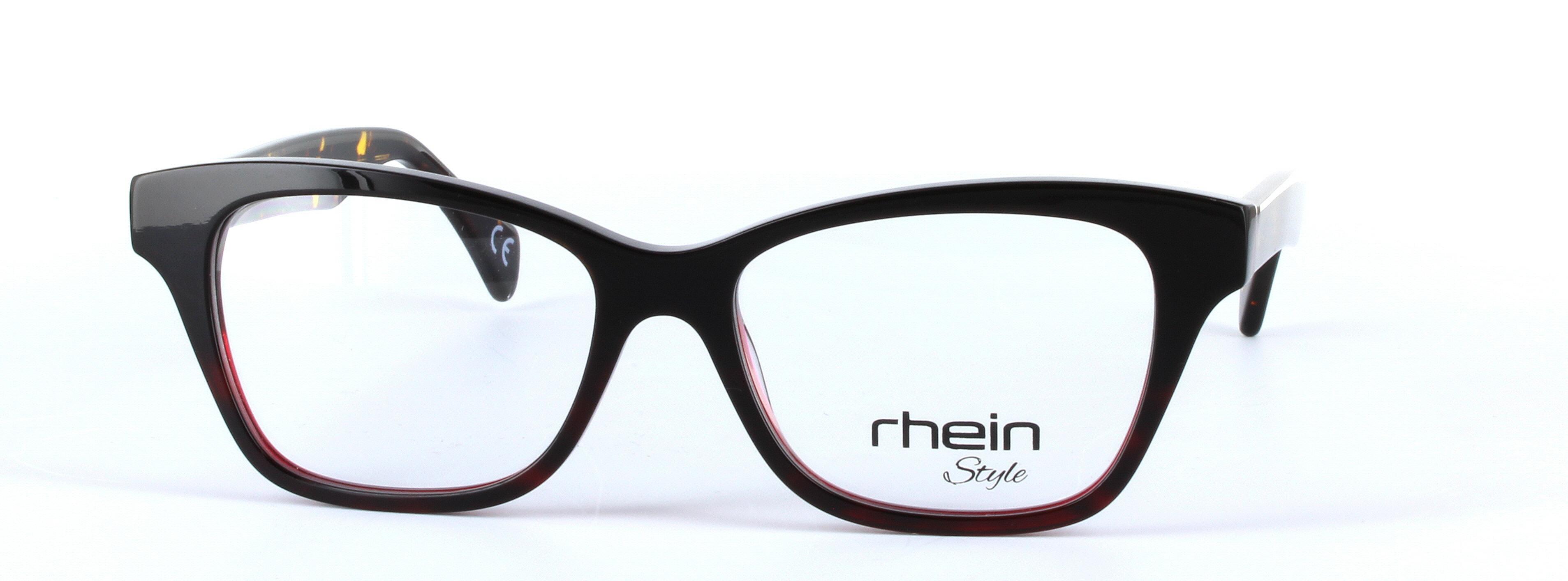 Felia Burgundy Full Rim Oval Round Plastic Glasses - Image View 5