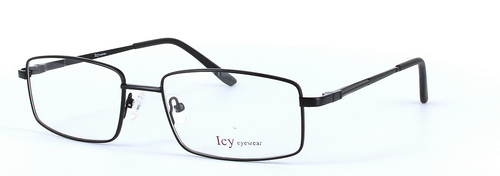 Chester Black Full Rim Rectangular Metal Glasses - Image View 1