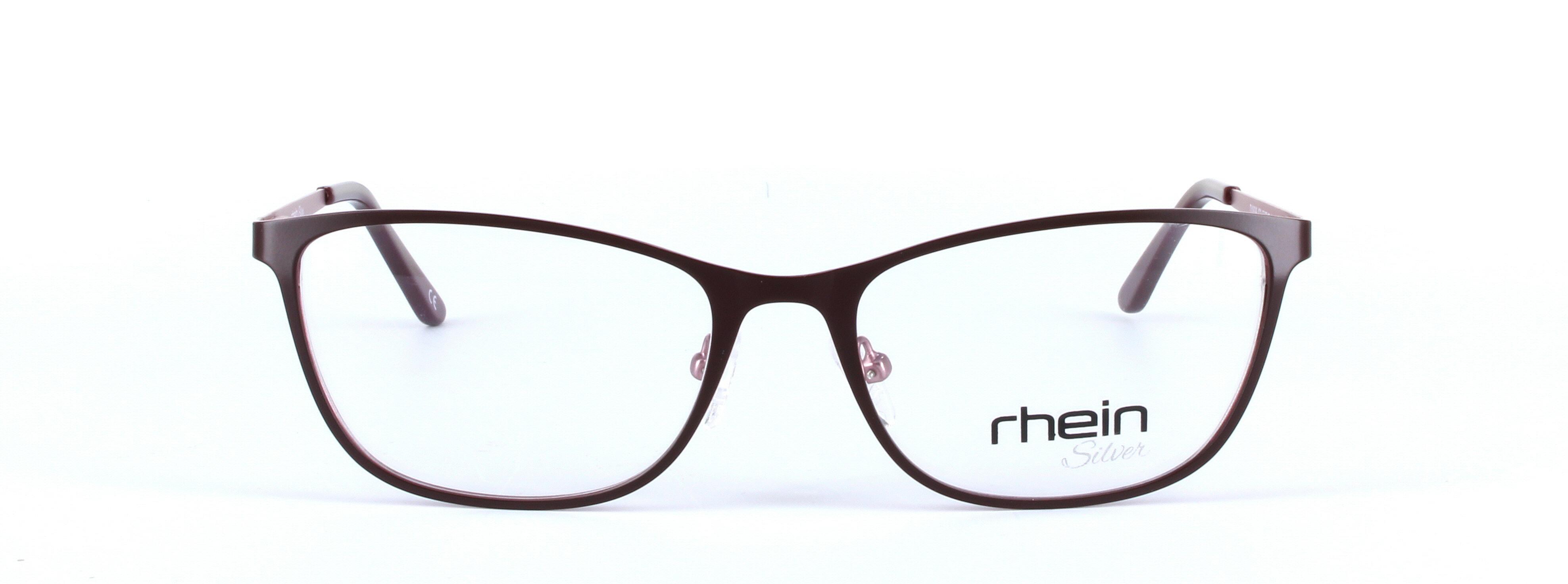 Mabel Burgundy Full Rim Oval Plastic Glasses - Image View 5