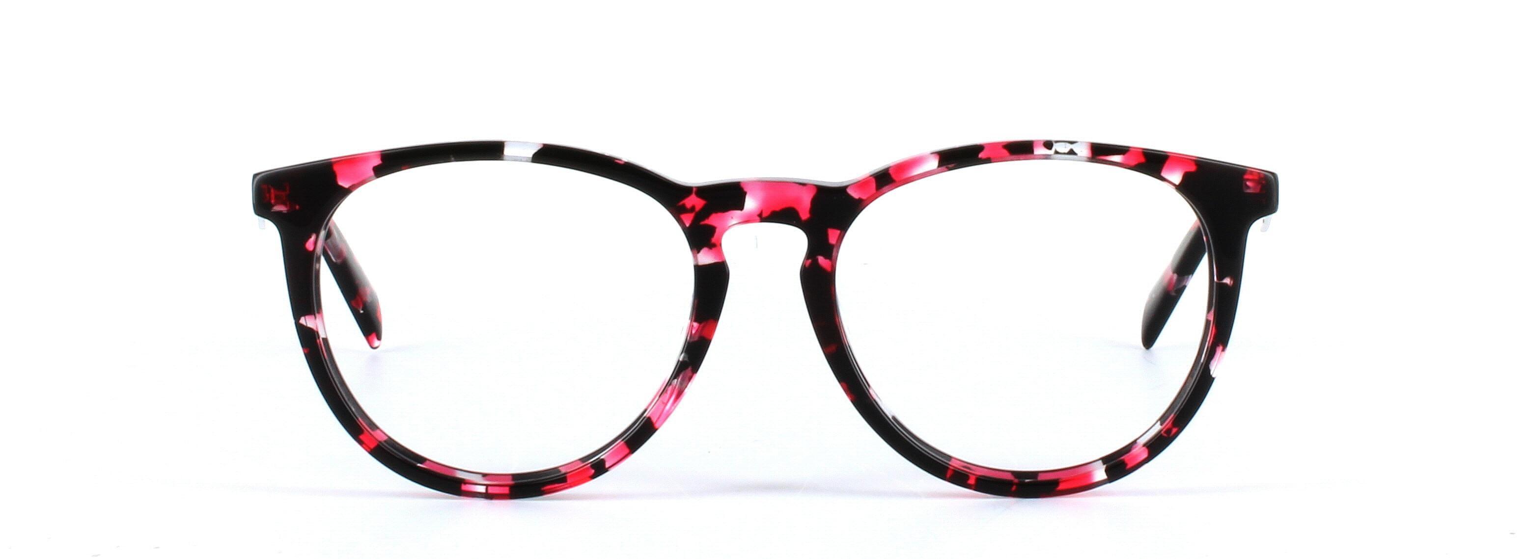 JUST CAVALLI (JC0879-55A) Black and Red Full Rim Round Acetate Glasses - Image View 5