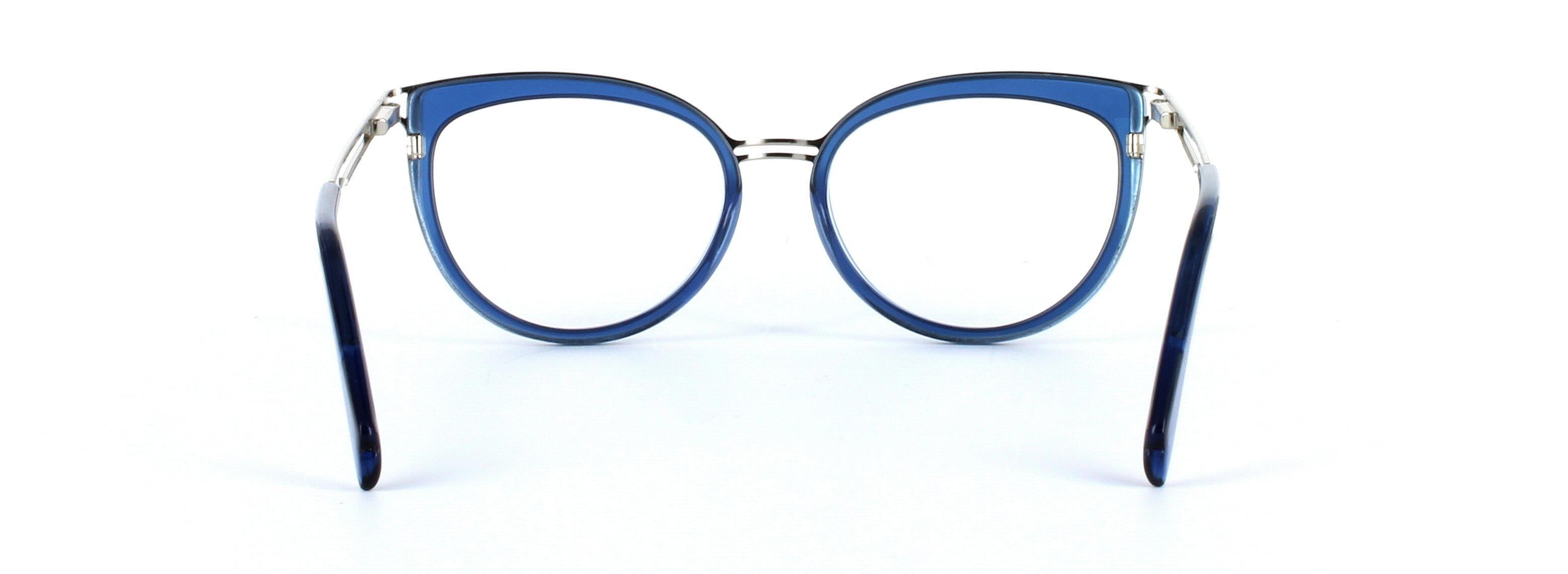 JUST CAVALLI (JC0857-090) Blue Full Rim Cat Eye Acetate Glasses - Image View 3