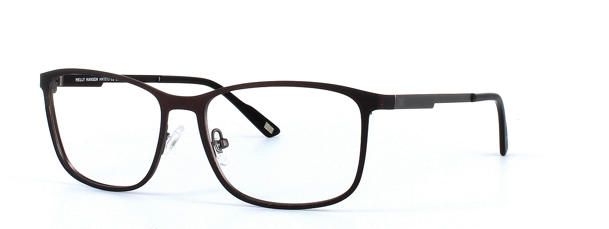 Helly Hansen HH 1013 Brown Full Rim Rectangular Square Metal Glasses - Image View 1
