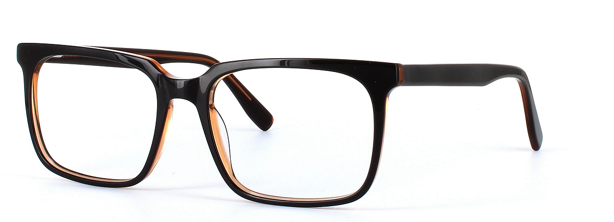 Coombe Brown Full Rim Square Rectangular Acetate Glasses - Image View 1