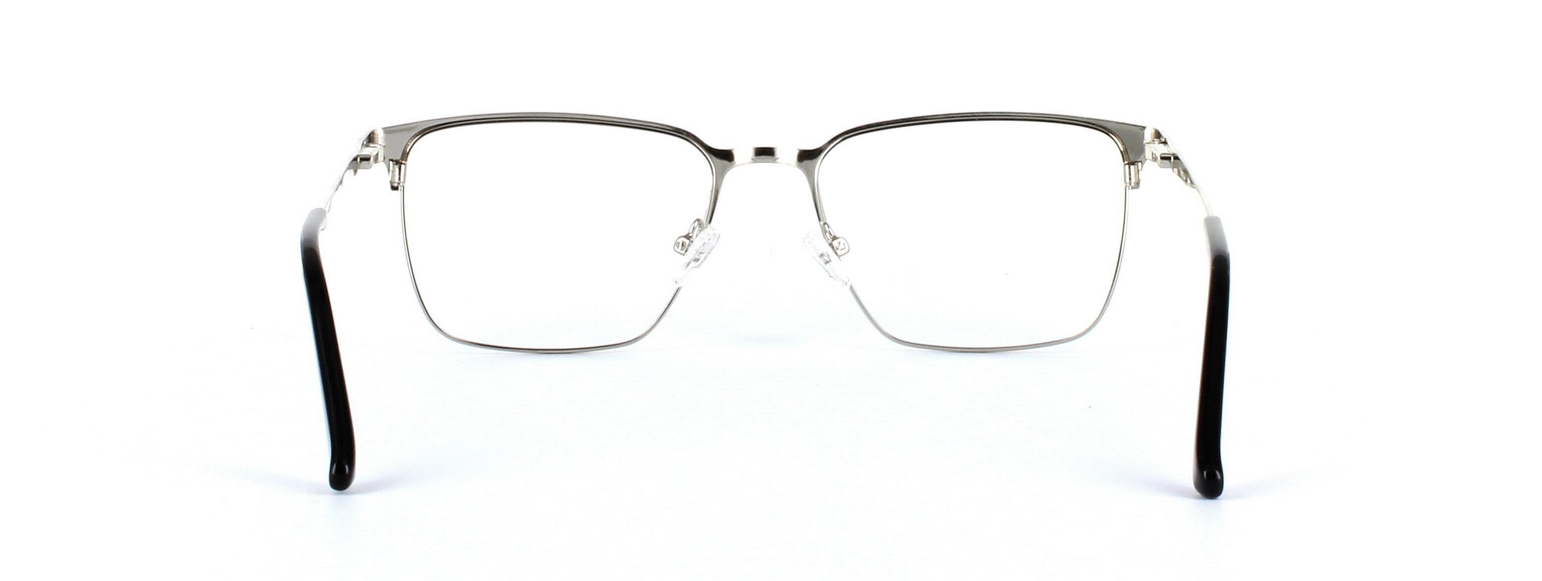 Larkin Matt Black Full Rim Metal Glasses - Image View 3