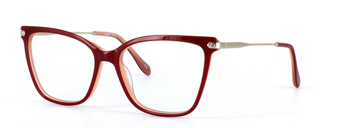 Harleigh Red Full Rim Square Acetate Glasses - Image View 1
