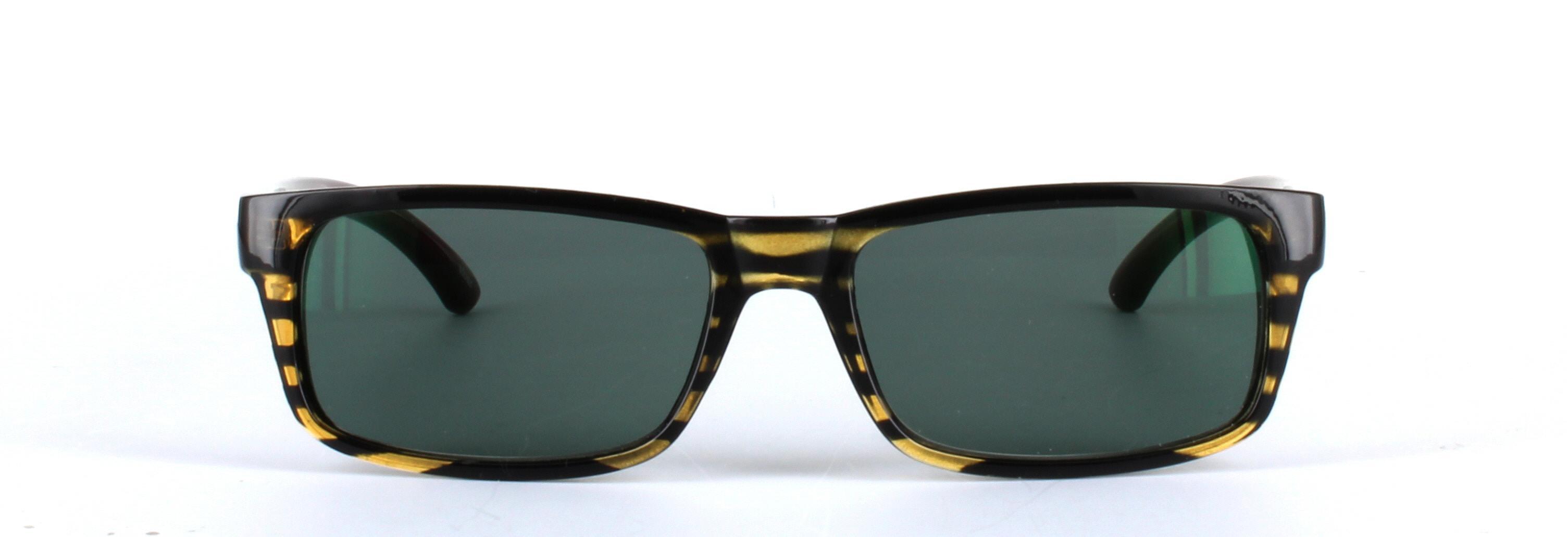 ICY 160 Brown Full Rim Rectangular Plastic Prescription Sunglasses - Image View 5