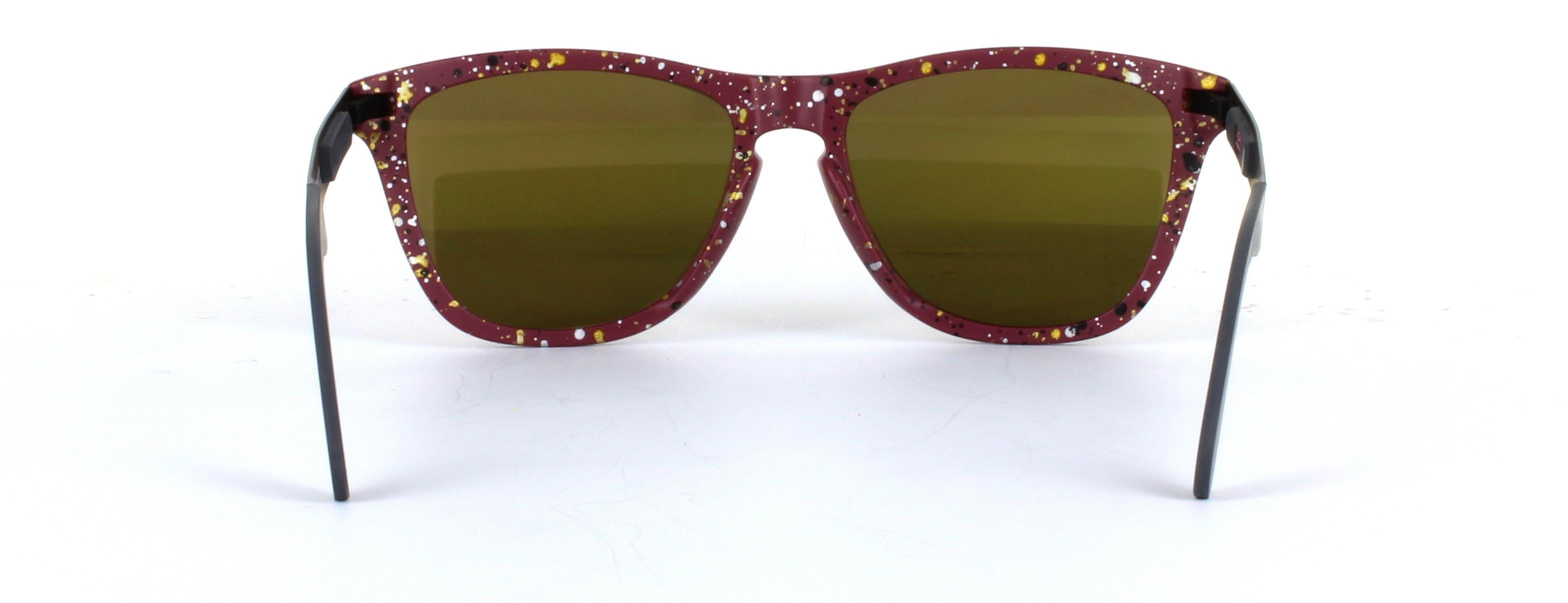 Oakley (O9428) Red Full Rim Rectangular Plastic Prescription Sunglasses - Image View 3