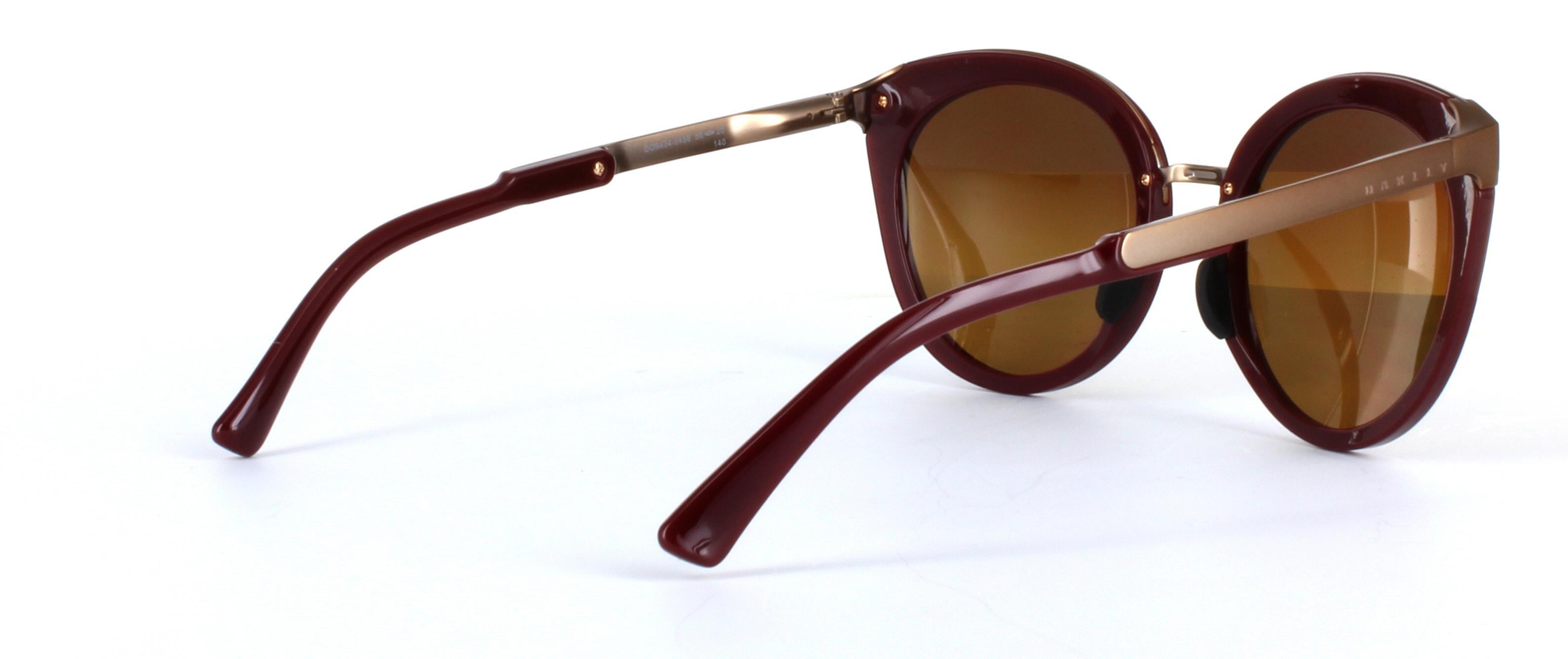 Oakley (O9434) Burgundy Full Rim Plastic Sunglasses - Image View 4