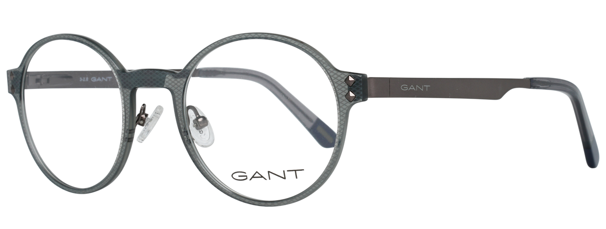 GANT (3133) Grey Full Rim Round Acetate Glasses - Image View 1