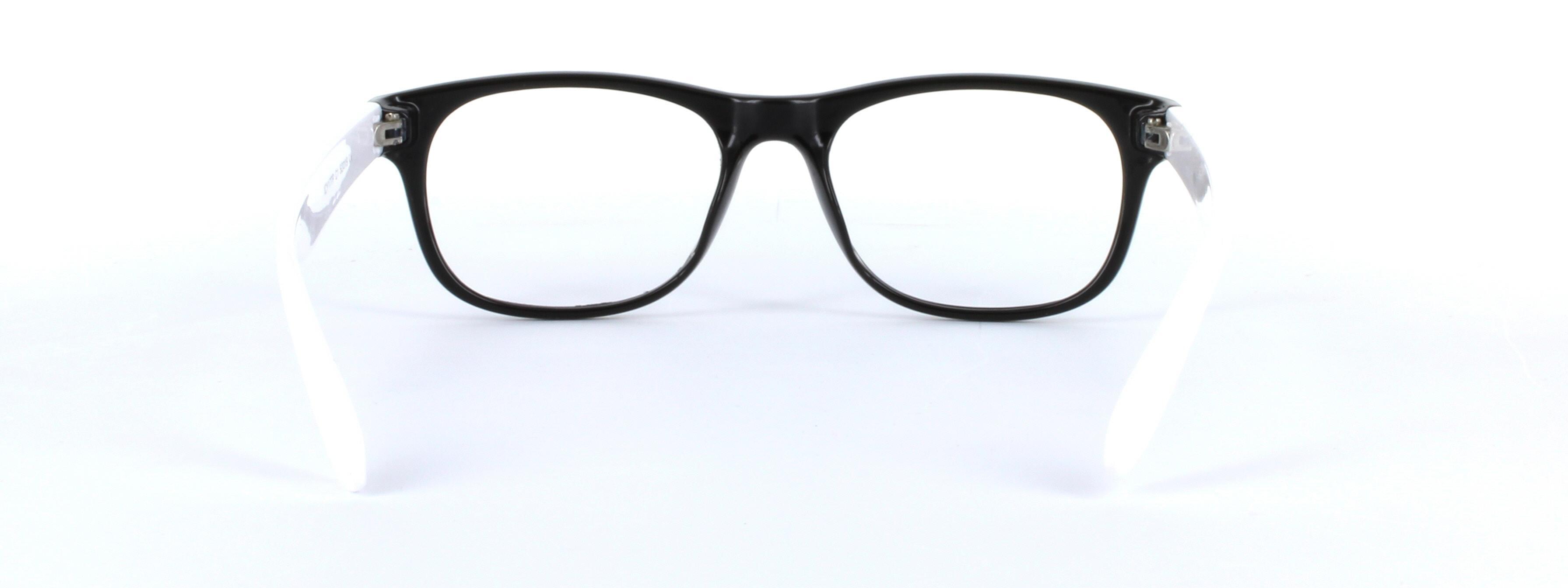 Brazil Black and White Full Rim Oval Plastic Glasses - Image View 3