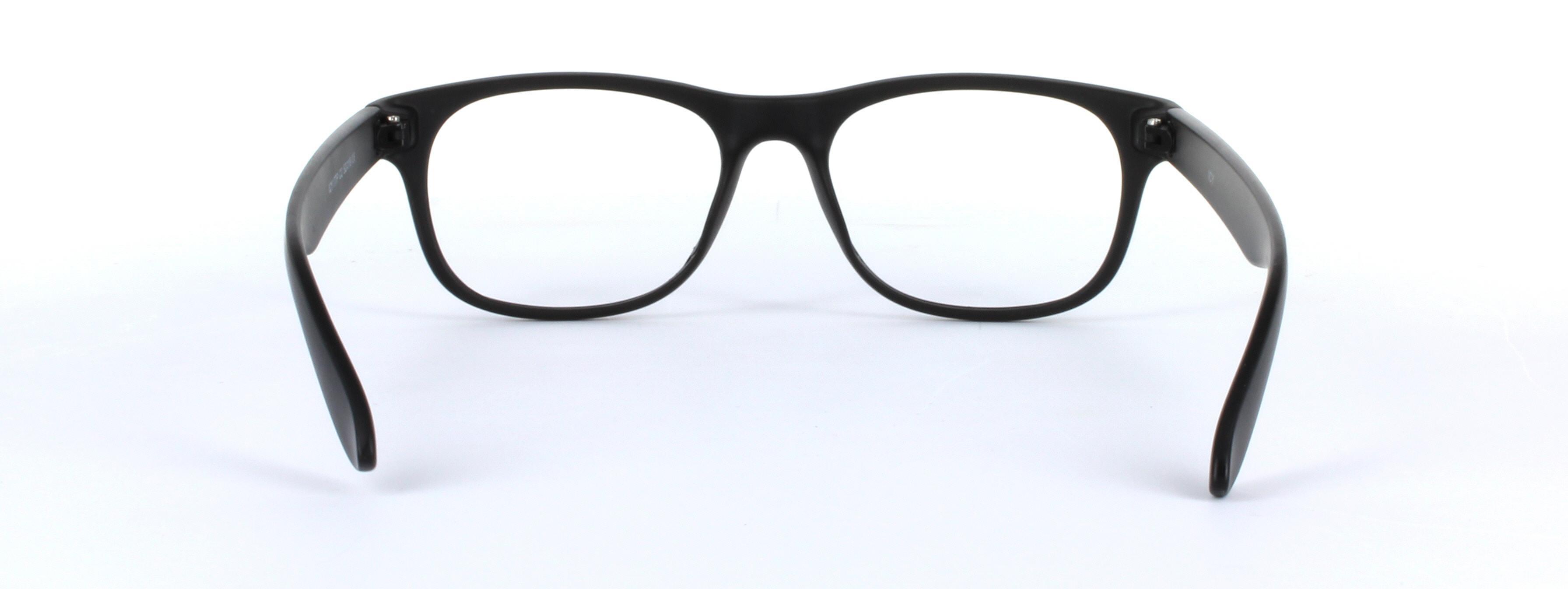Brazil Black Full Rim Oval Plastic Glasses - Image View 3