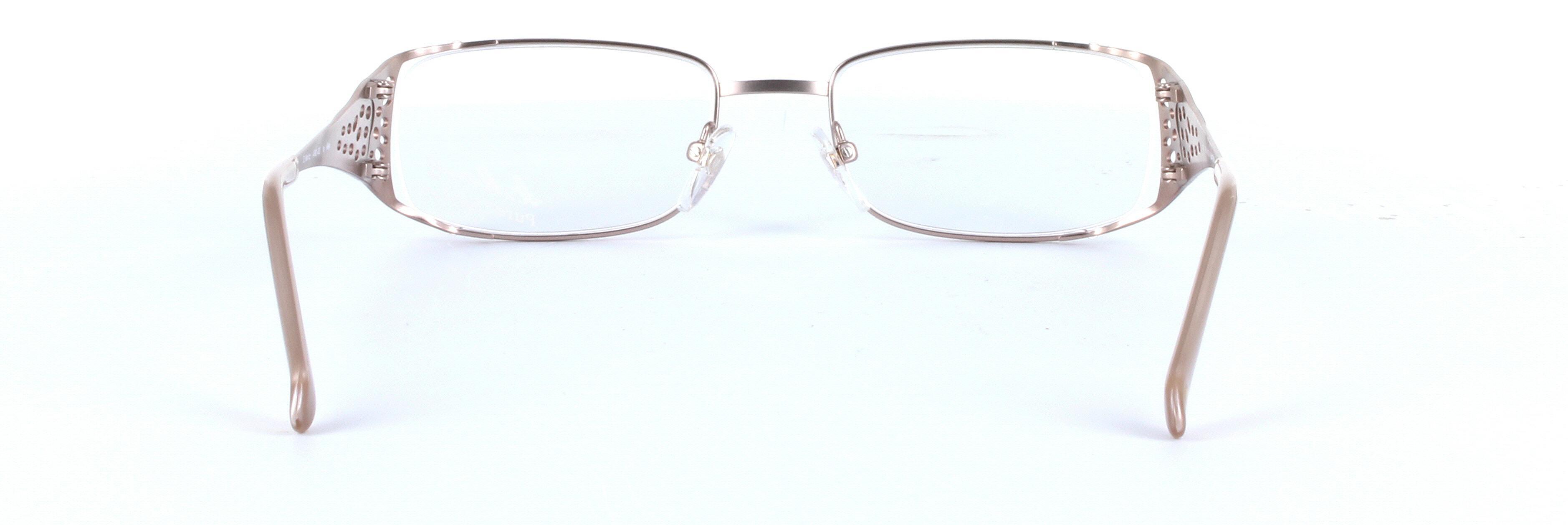 L'ART St-MORITZ (4782-002) Brown Full Rim Rectangular Metal Glasses - Image View 3