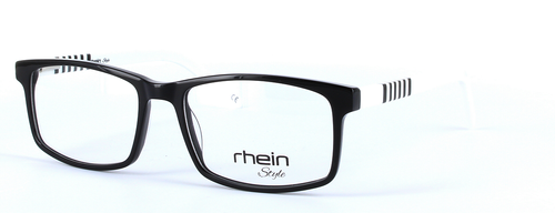 Binka Black Full Rim Rectangular Plastic Glasses - Image View 1