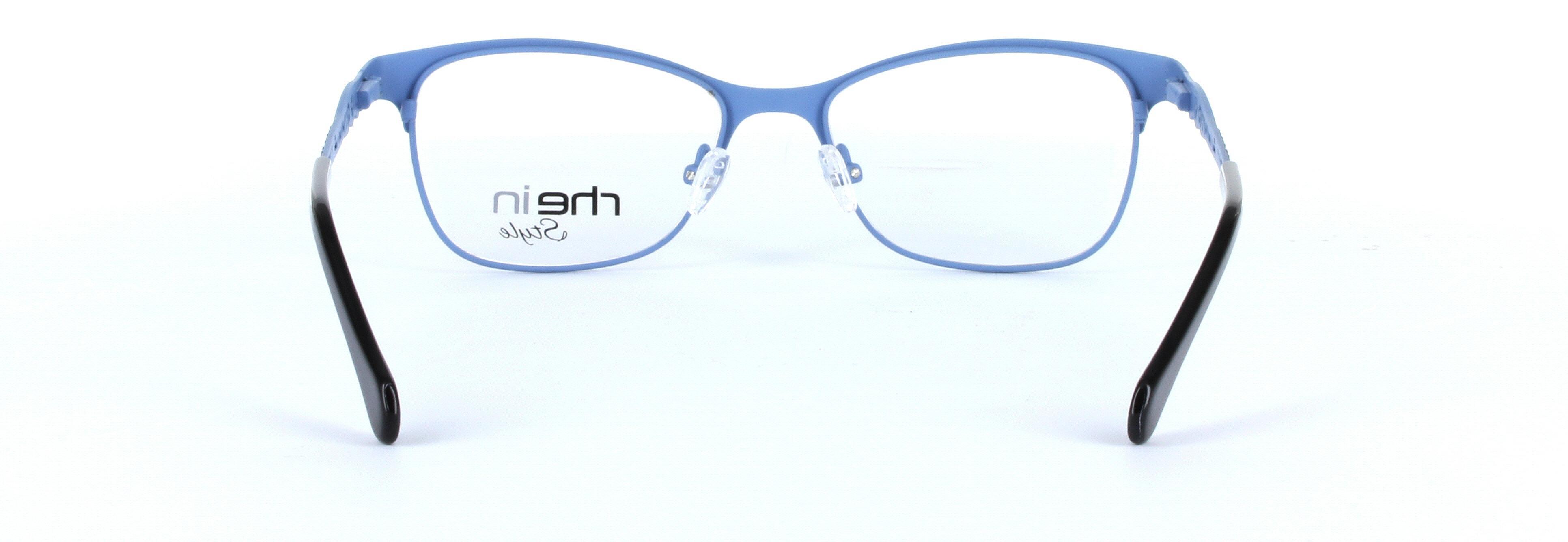 Madison Burgundy Full Rim Oval Metal Glasses - Image View 3