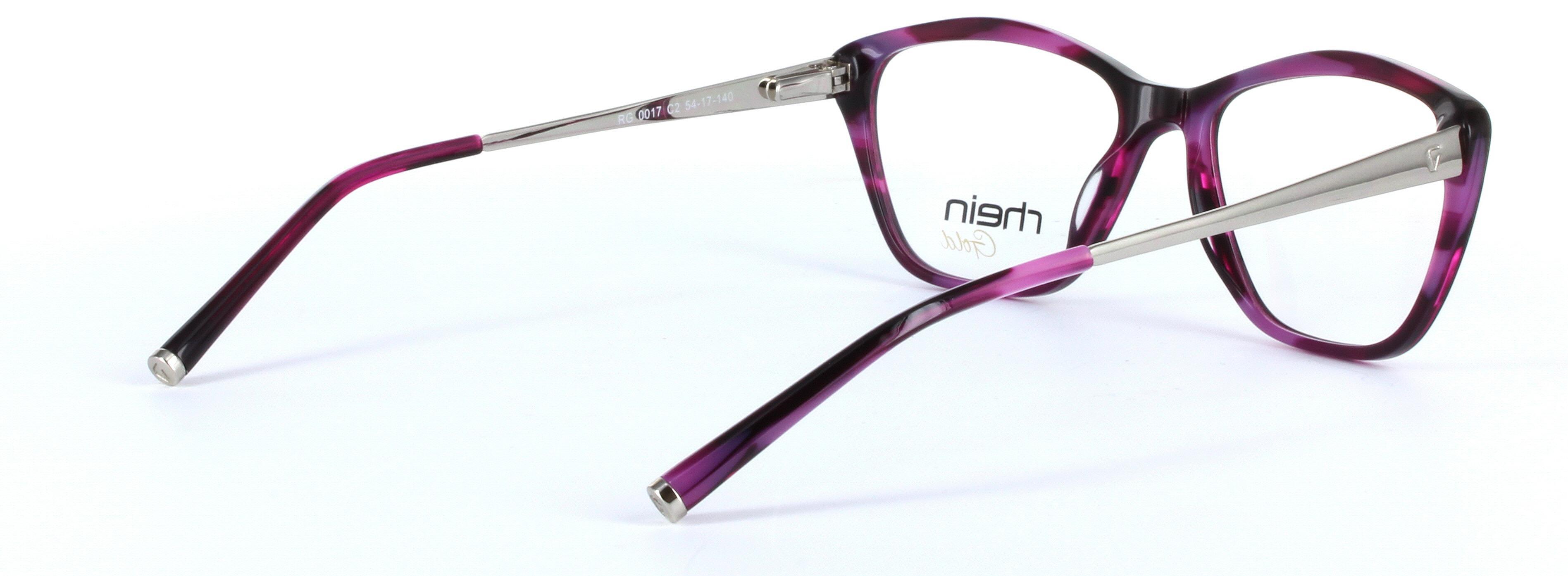 Miranda Purple Full Rim Oval Plastic Glasses - Image View 4