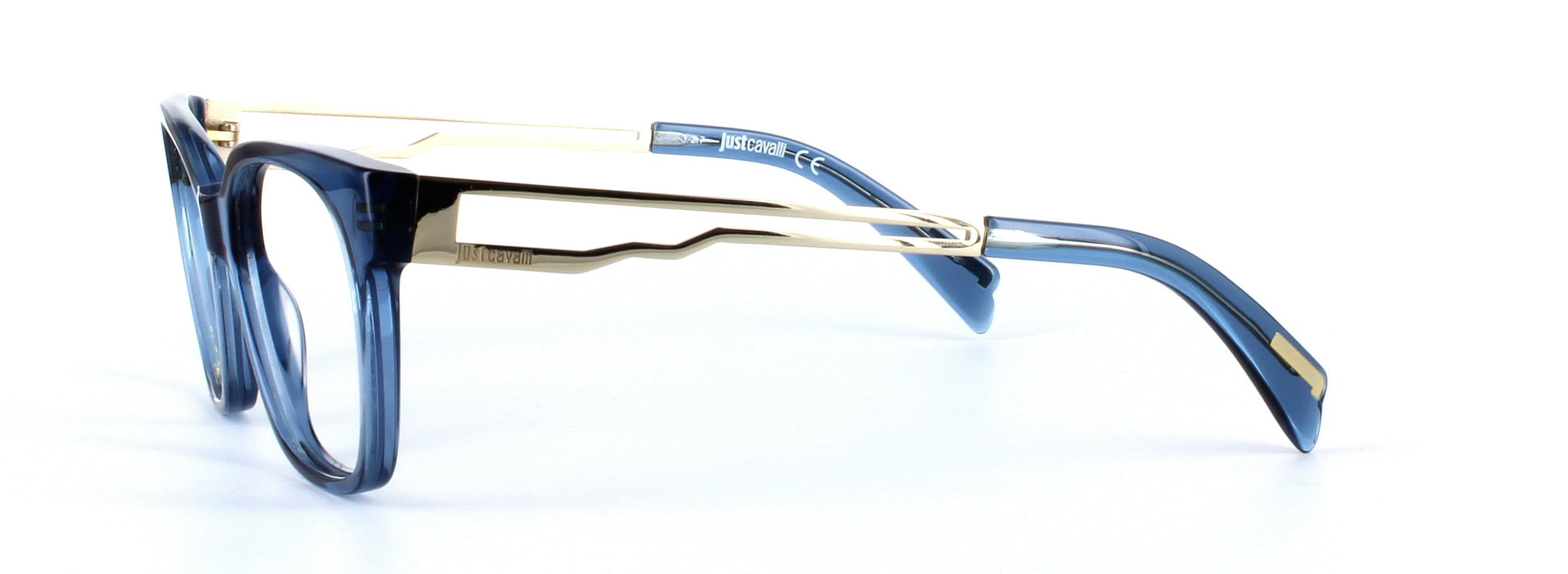 JUST CAVALLI (JC0801) Blue Full Rim Square Acetate Glasses - Image View 2