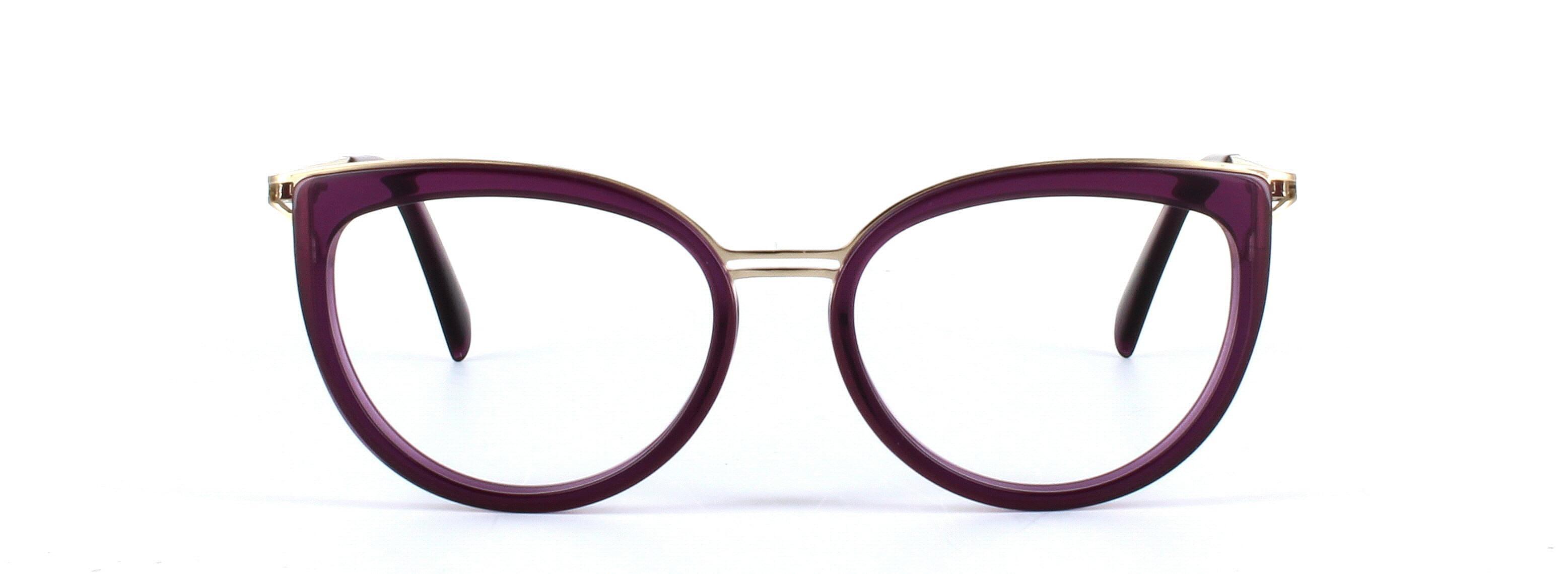 JUST CAVALLI (JC0857-081) Purple Full Rim Cat Eye Acetate Glasses - Image View 5