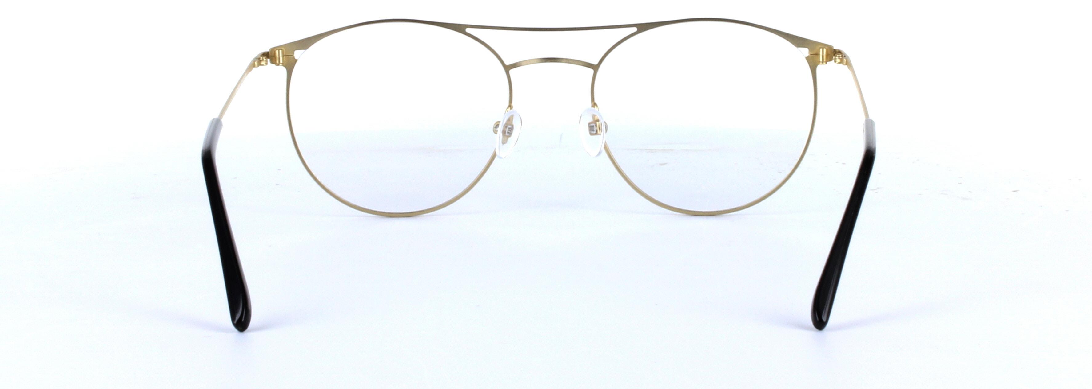 Dexter Olive Green Full Rim Round Metal Glasses - Image View 3