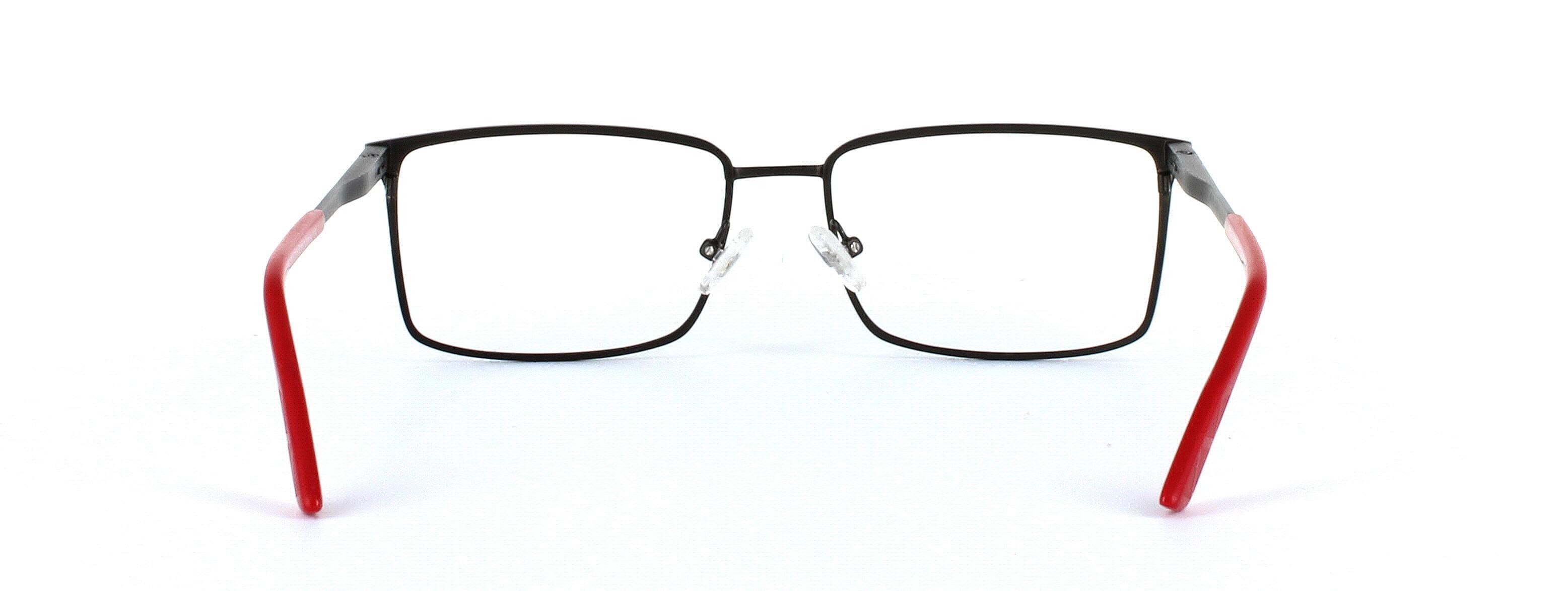 Helly Hansen HH 1028 Black Full Rim Rectangular Metal Glasses - Image View 3