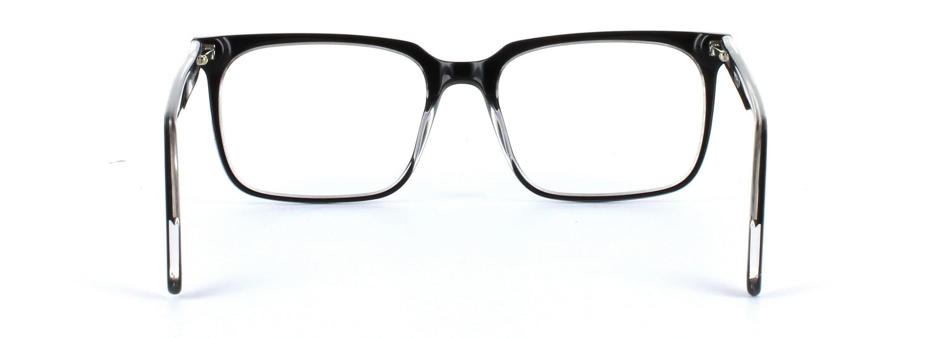 Coombe Black Full Rim Rectangular Acetate Glasses - Image View 3