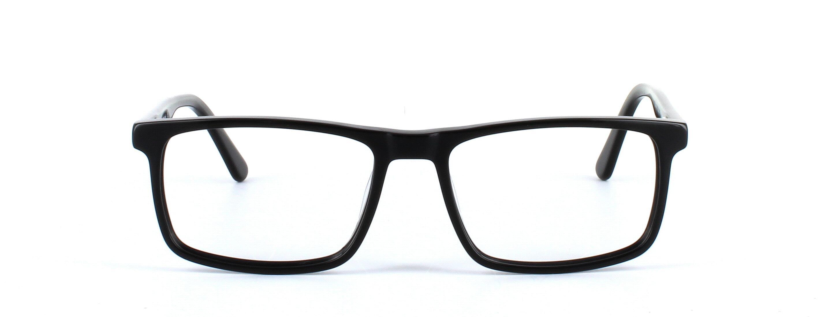 Livadia in shiny black - unisex acetate glasses - image view 5